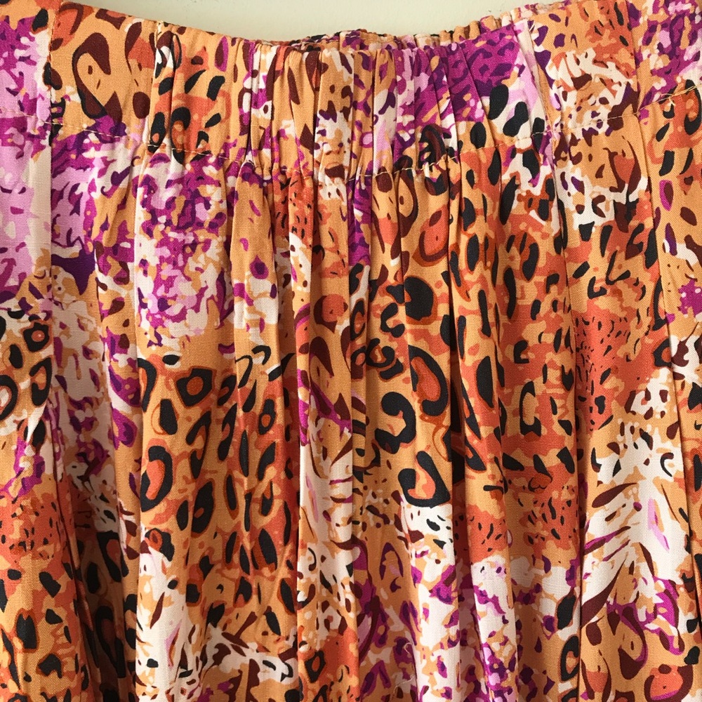 Umgee Cheetah Print Boho Wide Leg Palazzo Pants, NWT - Picture 10 of 16